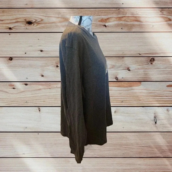 BRAND NEW " GEORGE " MEN'S SOLID GREY COTTON LONG SLEEVE T-SHIRT." SIZE LARGE - Picture 4 of 4